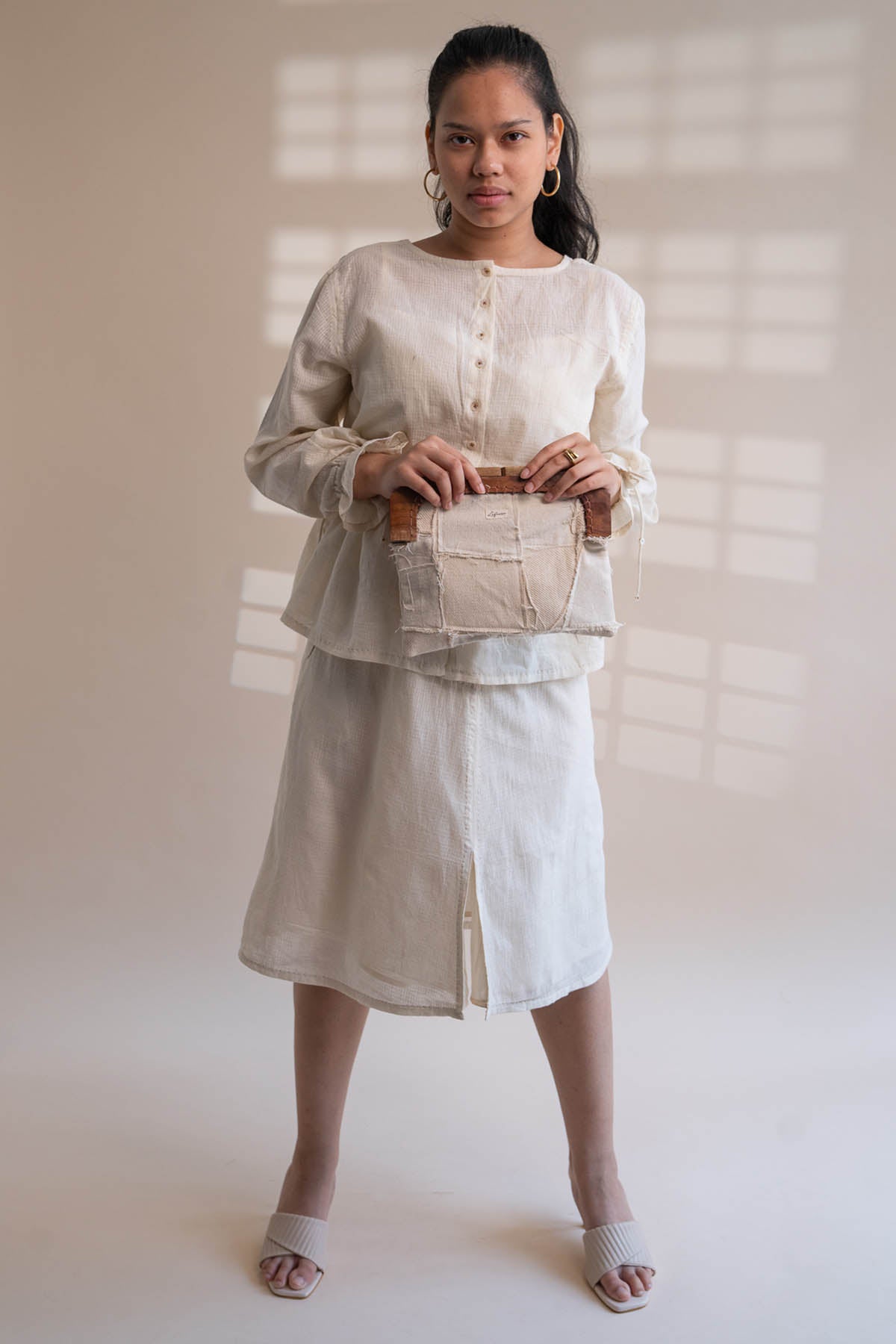 Buy Designer Peplum Top & Flared Skirt Set By Lafaani